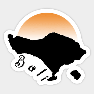 Bali Map 01 Sticker